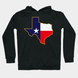 Texas With Flag (Lone Star State) Hoodie